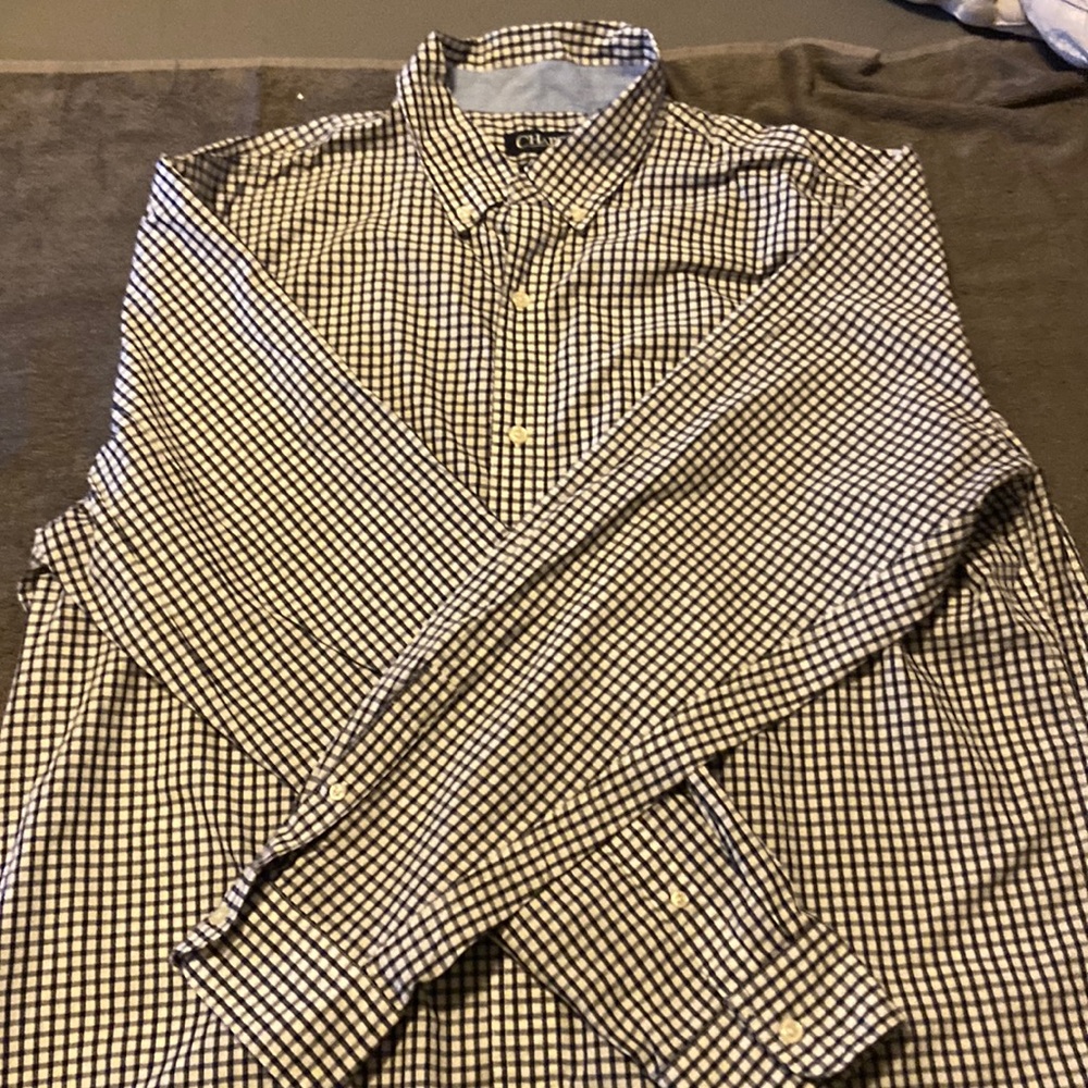 Chaps easy care long sleeve casual dress shirt